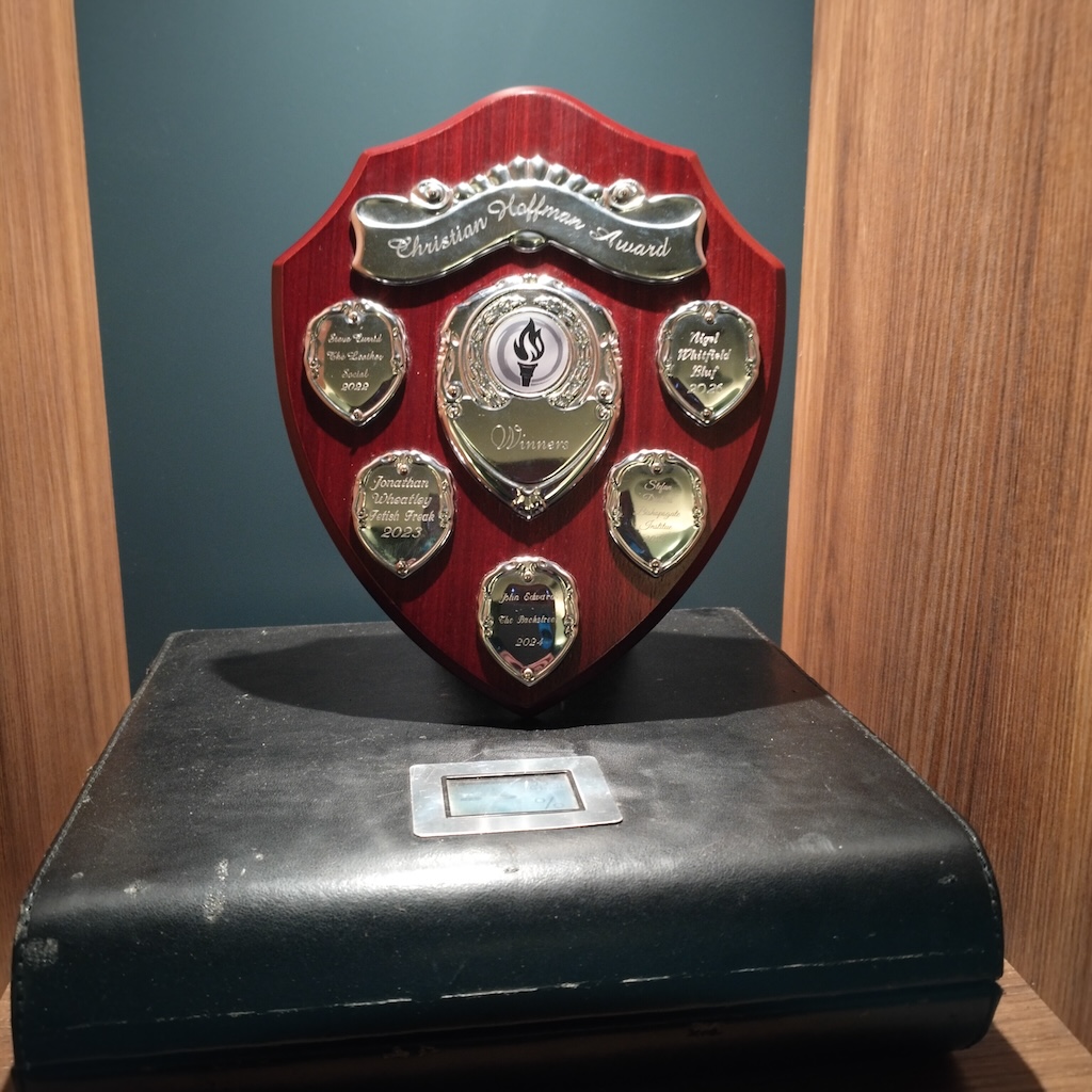 The award, on top of my humidor